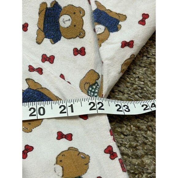VINTAGE Flannel Nightgown Granny Gown Teddy Bears M - Picture 7 of 8